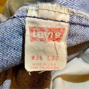 Levi's VINTAGE 505 MADE IN USA Red Paper Tag Men's Blue Jeans
